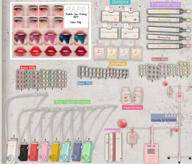 Wednesday[+] Diabetic Gacha ~ Sour Makeup RARE