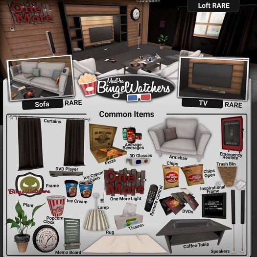 MadPea BingeWatchers Loft RARE