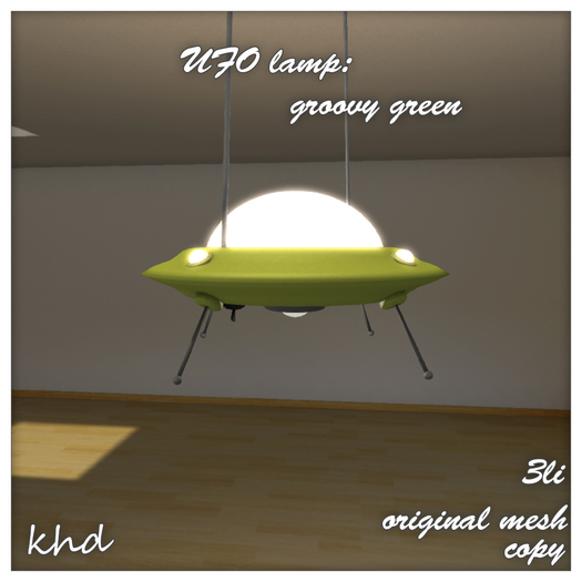 .::KHD::. UFO lamp groovy green (box)
