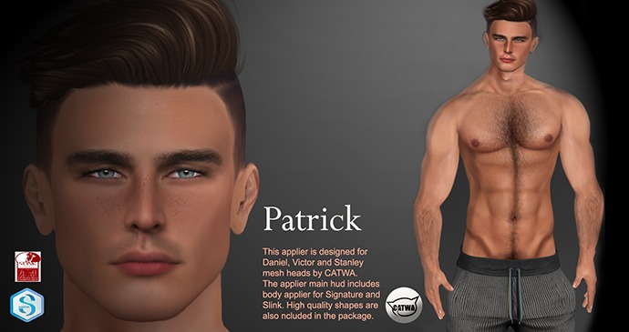 PATRICK - MALE - SKIN - FAIR - TONE 1