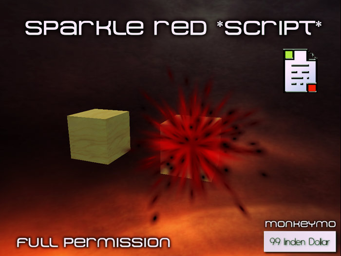 Sparkle Red *script* Full Permission - Monkeymo