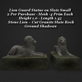 Lion Guard Statue on Slate Sm