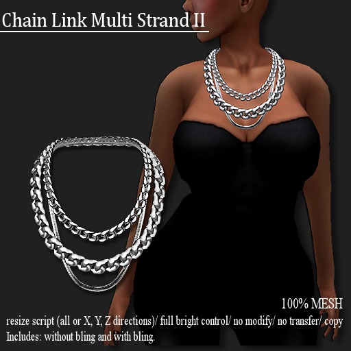 [DEMO] Chain Link Multi Strand II Platinum      -RYCA-