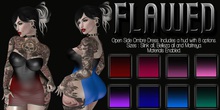 Flawed - Open Side Ombre Dress /w Hud *Materials*