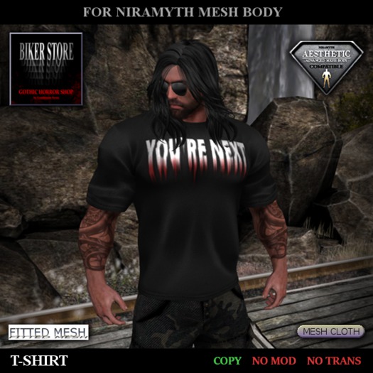 #Aesthetic T-SHIRT "YOU`RE NEXT"
