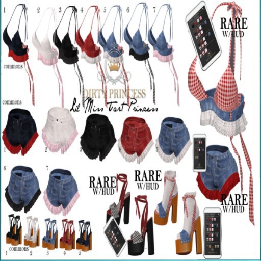 DIRTY PRINCESS- Lil Miss Tart Princess Heels 3- COMMON