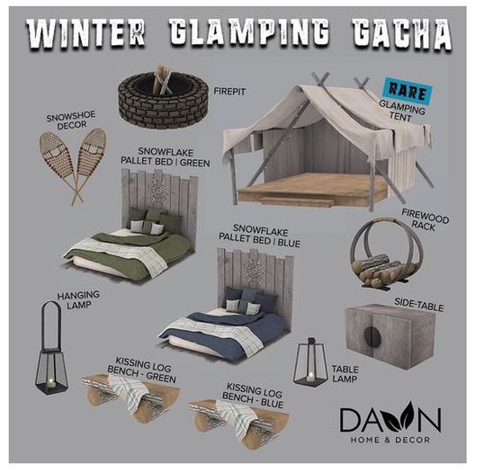 *DAWN* Kissing Log Bench - Green