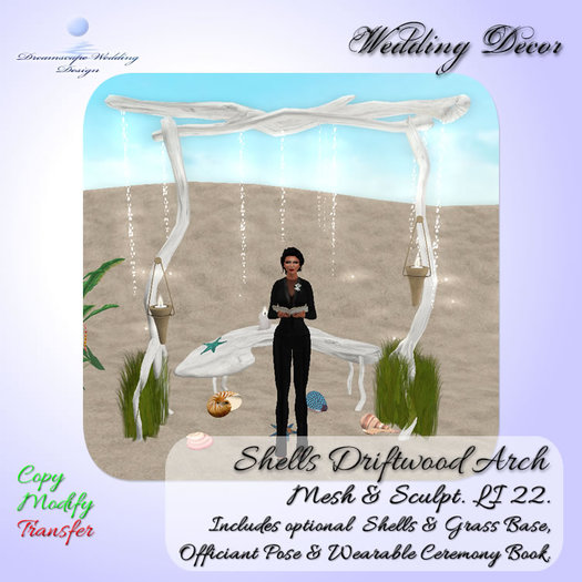 Shells Driftwood Arch [Mesh & Sculpt] [Boxed]