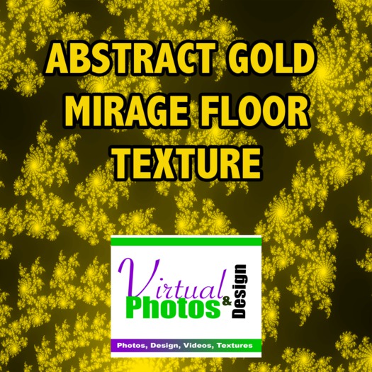 Abstract Gold Mirage Floor Texture