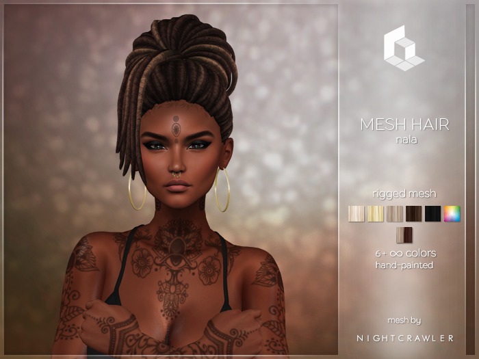rezology Nala (Bento RIGGED mesh hair) NC - 602 complexity