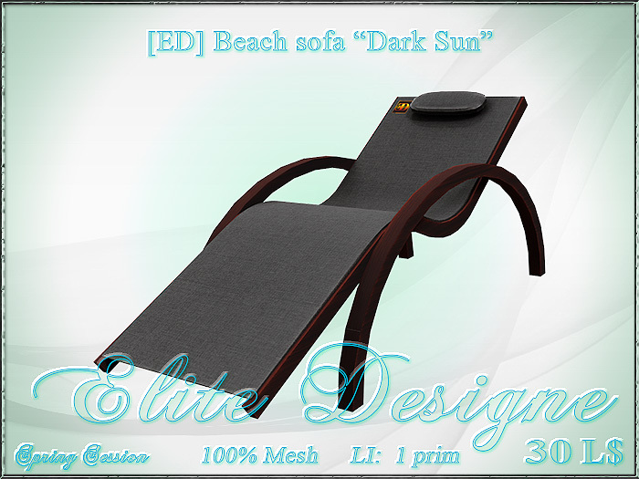[ED] Beach sofa "Dark Sun"