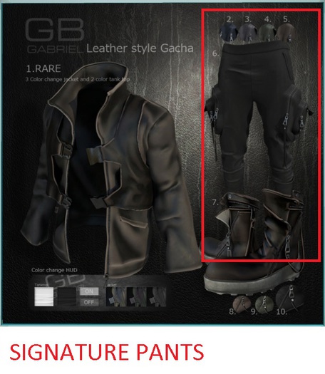 ::GB:: Zip pocket pants (Signature) Navy