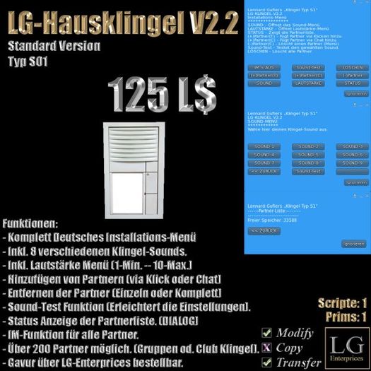 Hausklingel Typ ST01