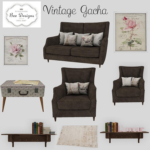 Bee Designs Vintage Gacha Sofa RARE
