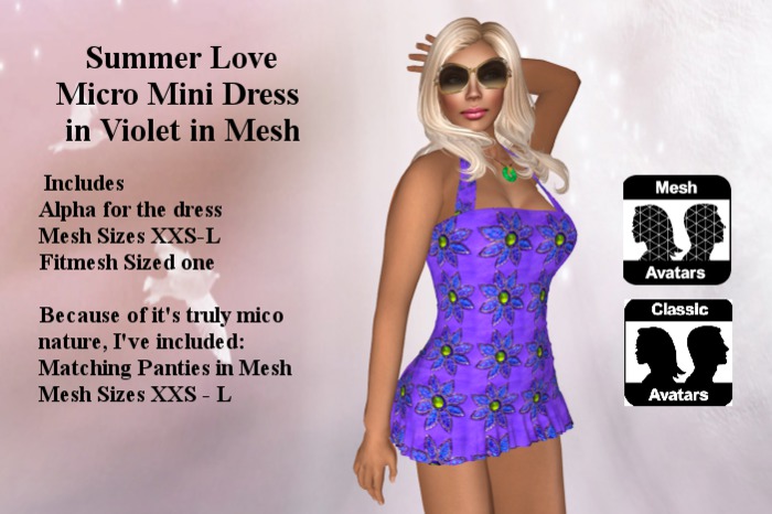 Summer Love Micro Beach Dress in Mesh