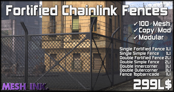 Fortified Chainlink Fences Boxed