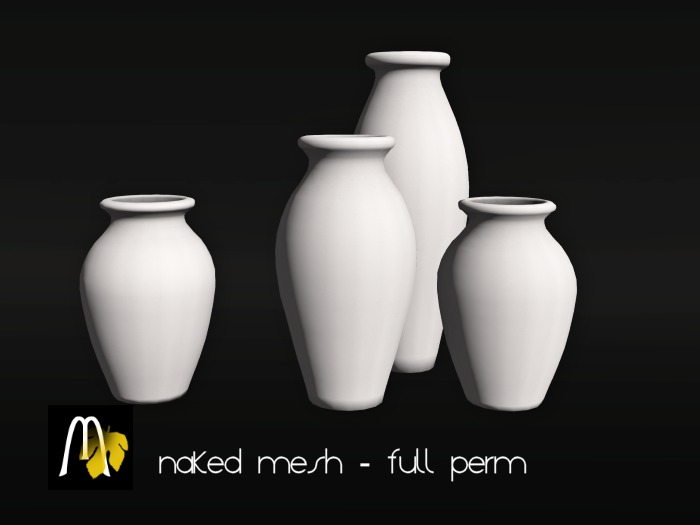 MESH 3 Plus 1 Deco Vases .5Li Individually Mapped