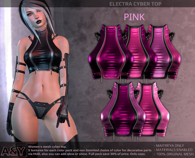 A&Y Electra Cyber Top - Pink