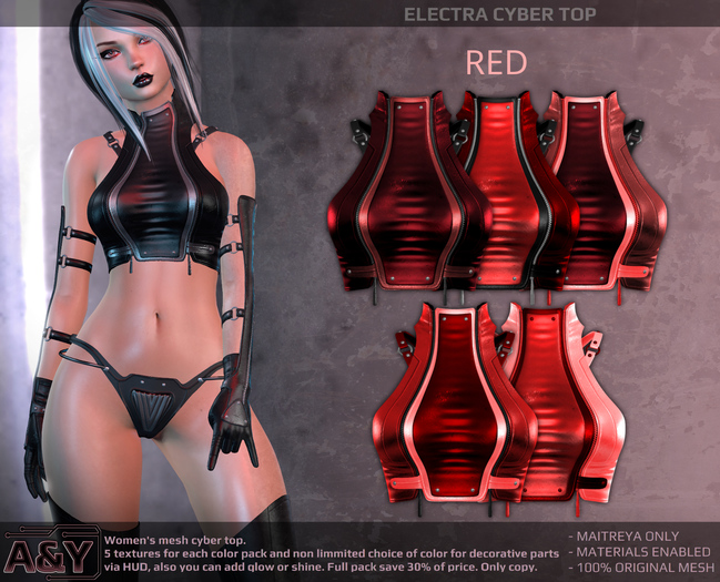 A&Y Electra Cyber Top - Red