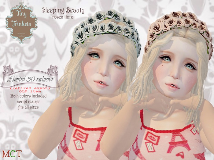 {T.T}Sleeping Beauty-Roses Tiara HUD Auto-unpacker
