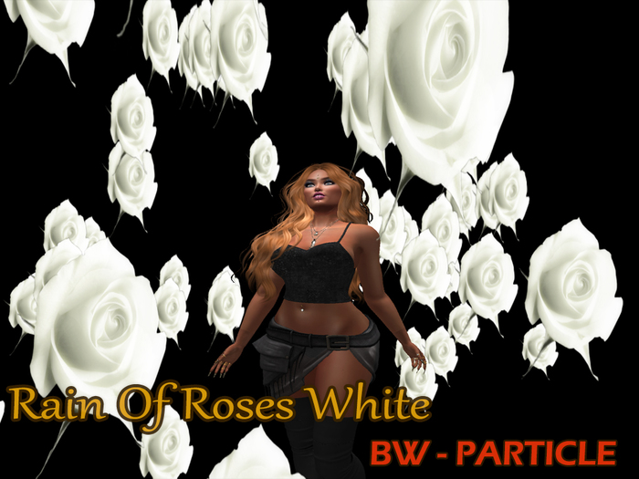 BW - PARTICLE "Rain Of Roses White"