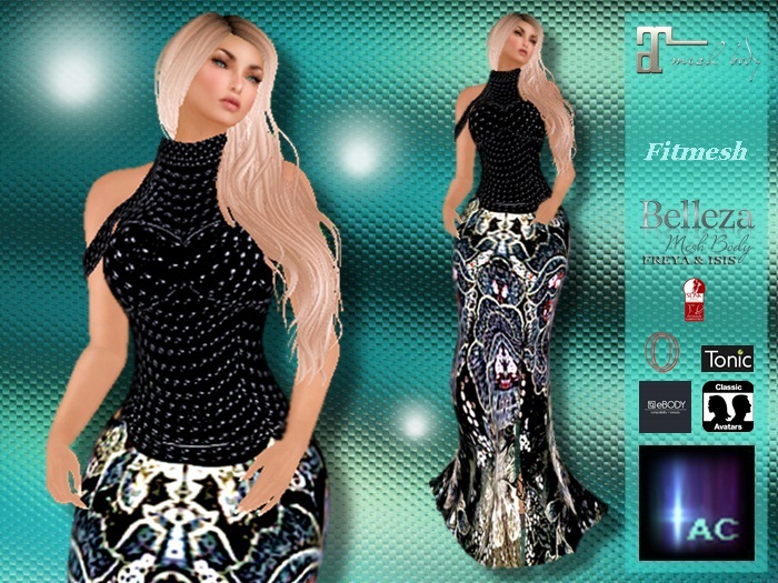 CHLOE´S *Fitmesh Long Label Dress* 