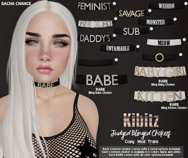 Kibitz - Judge me choker - untame white