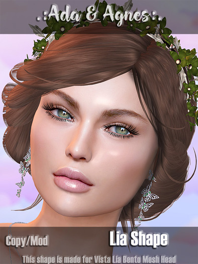 Lia shape for Vista Lia Bento Mesh Head