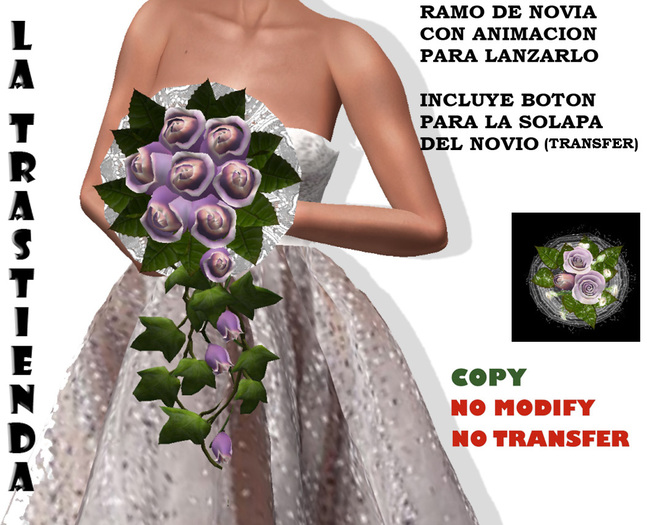 (XR)Set Teardrop bouquet with animation of throwing it