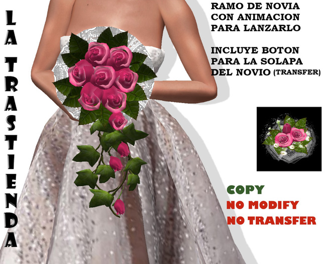 (XR)Set Teardrop bouquet with animation of throwing it