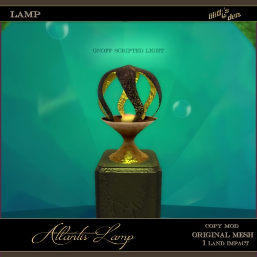 Lilith's Den -  Atlantis Lamp