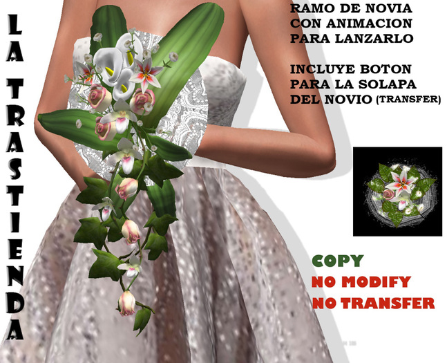 (XR)Set Teardrop bouquet with animation of throwing it