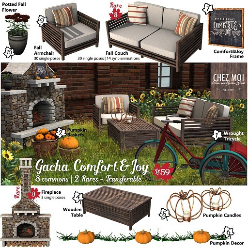 Wooden Fall Couch * CHEZ MOI RARE