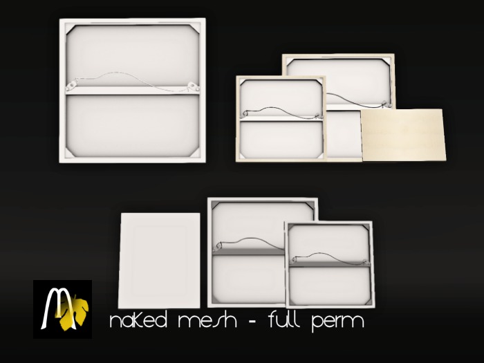 MESH Artist Canvas Set of 3  .5 and 1 LI - FULL PERM MESH