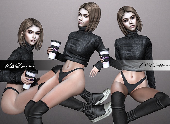<K&S> I <3 Coffee. Pack 2