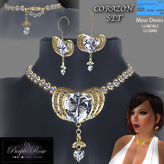 MP**PR JEWELRY CORAZON SET GEMS