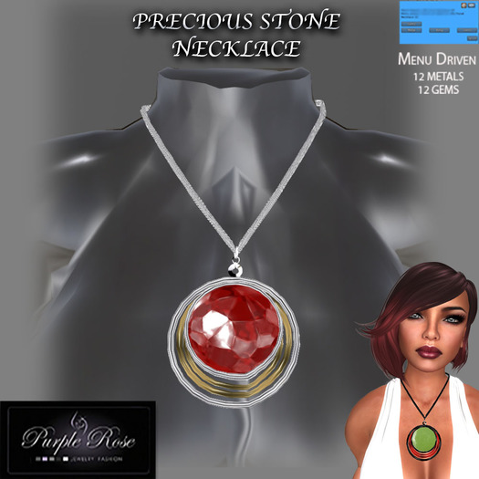 MP**(PRJ) Precious Stone Necklace