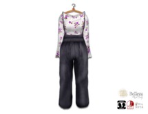 {amiable}Mesh Maxi Pants Set-up Dress04