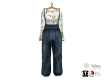 {amiable}Mesh Maxi Pants Set-up Dress07