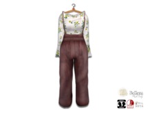 {amiable}Mesh Maxi Pants Set-up Dress08