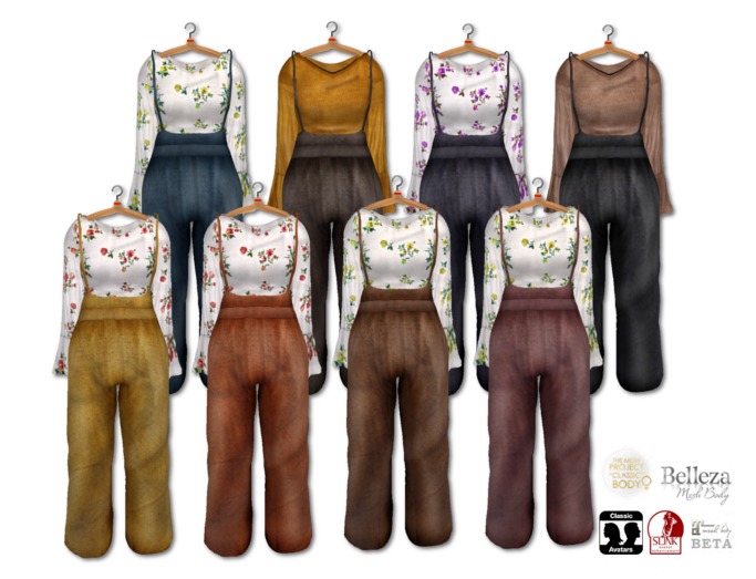 {amiable}Mesh Maxi Pants Set-up Dress(FAT PACK)