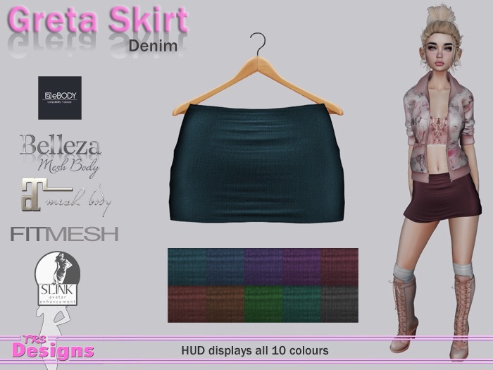 Greta Skirt With Hud Denim