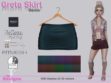 Greta Skirt With Hud Denim