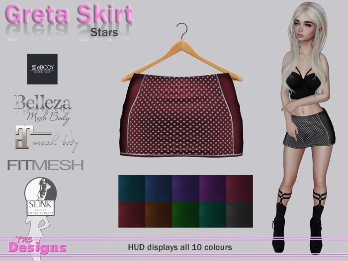 Greta Skirt With Hud Stars