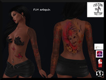 F19 red arlequin Custom M&C tattoo