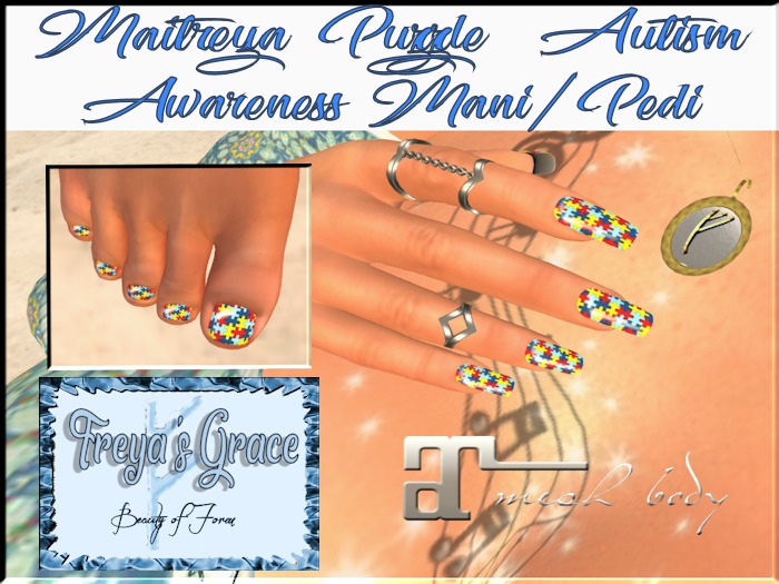 {FG} Maitreya Puzzle Autism Awareness Mani/Pedi BOXED