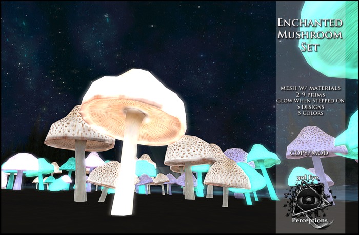 3rd eye ( ADD ME ) Enchanted Mushrooms Set
