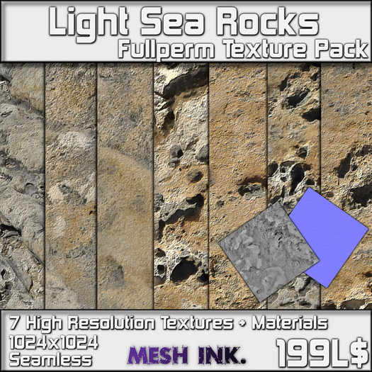 Light Sea Rocks - Texture Pack Boxed