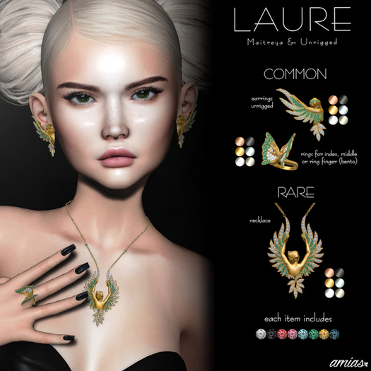 amias - LAURE ring ROSE ring finger - !WEAR ME!