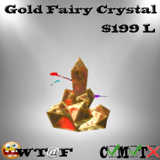 @WTAF Gold Fairy Crystal